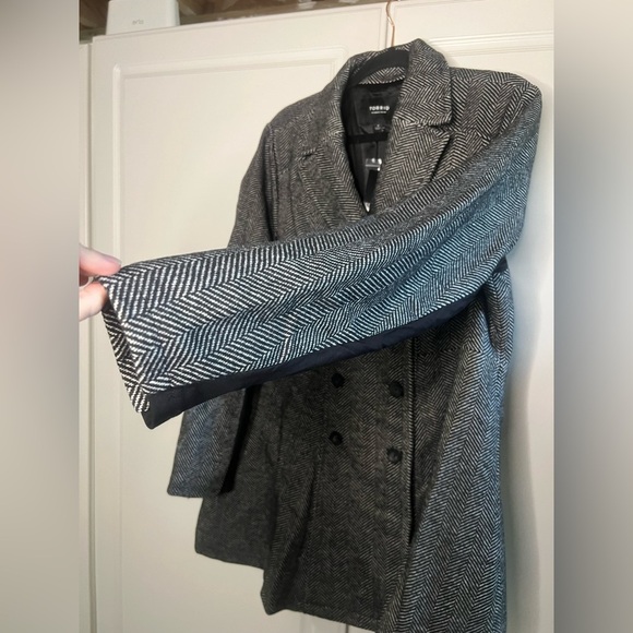 NWT Torrid Wool Fit and Flare Double Breasted Coat - Picture 6 of 16